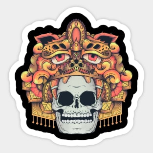 Skull head Sticker